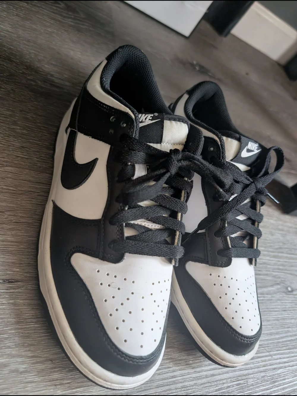 Nike Black and White Low-Top Sneakers Panda